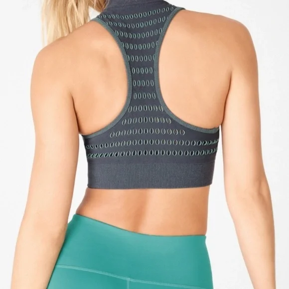 NWT Fabletics Kaylee Mock Neck Zip Up Sculptknit Top - L - Picture 2 of 7